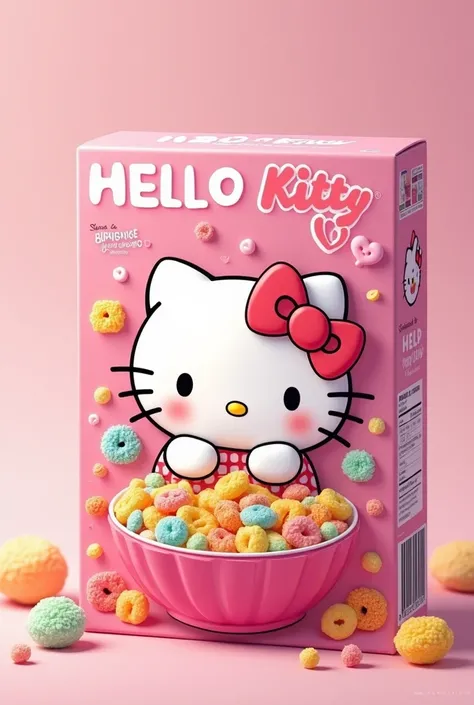 Hello Kity pink cereal cover