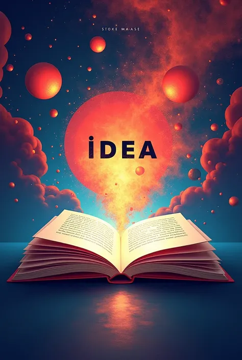 Create an image of a book on the cover  "Idea"