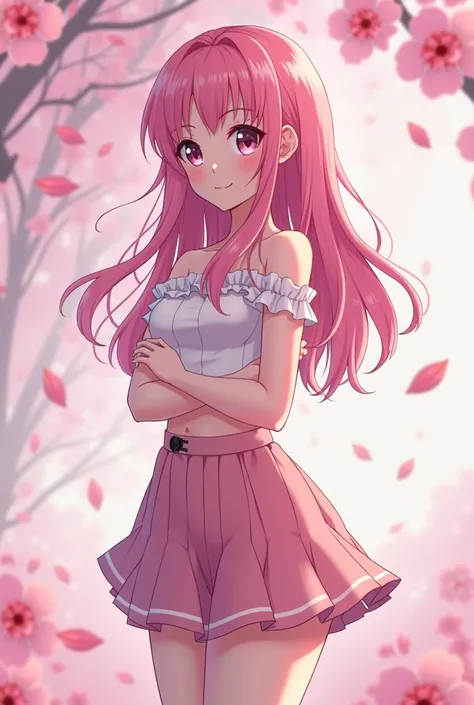 Sakura short skirt big boobs