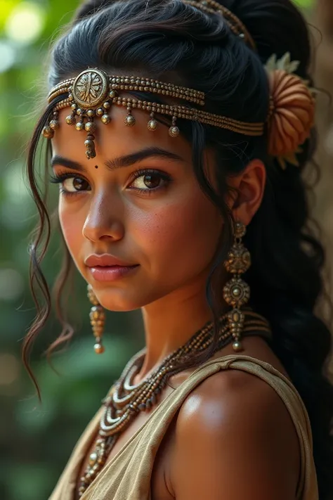 Show me a picture of a maya person feature girl