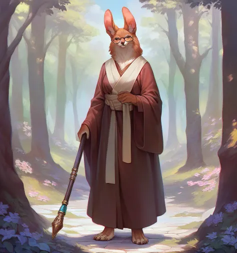 score_9,score_8_up,score_7_up,detailed,beautiful,(source_furry),(source_anime:0.6),anthro,female,uoramona,solo,hi res,snowskau,
three-quarter view,full-length portrait,detailed background,forest,
robe,glasses,standing,pants,staff,