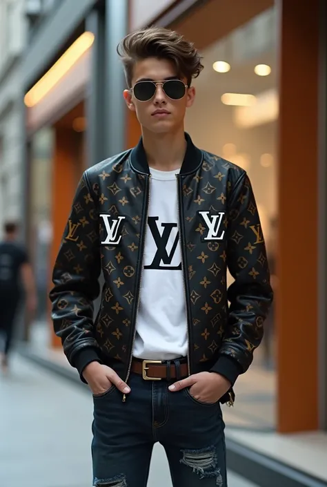  boy wearing Louis Vuitton 