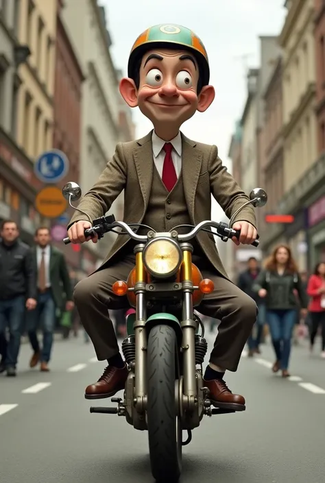 Mr Bean Riding a Motorcycle 