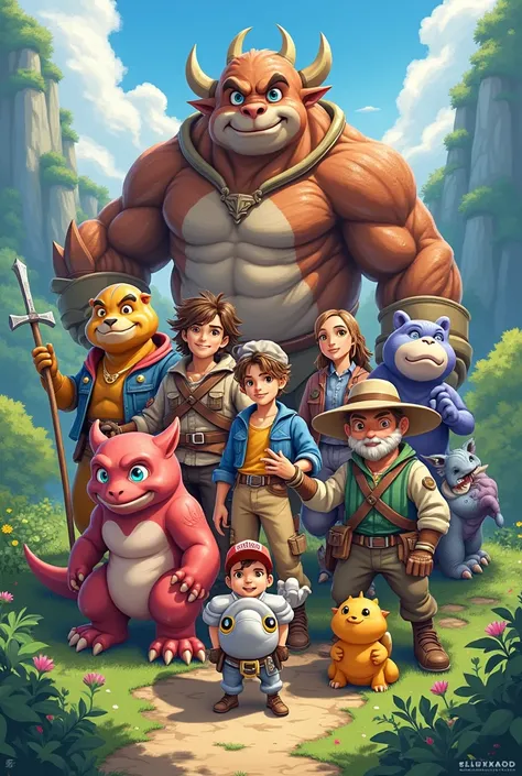 Disney-style image of Monster Hunter characters with the texts All My Fellas