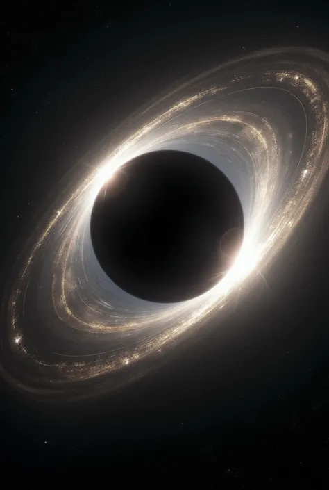 Create an image of a black hole From the movie Interstellar