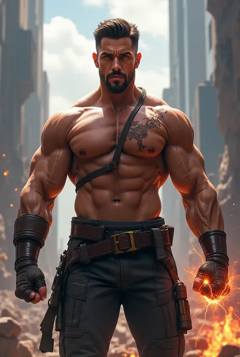 Vanda shirtless Avengers character