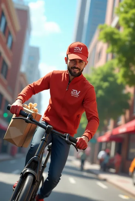 Create a deliveri delivering food or else logos to deliver food 