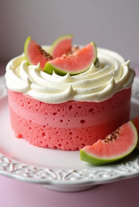 Guava cake with cream cheese 