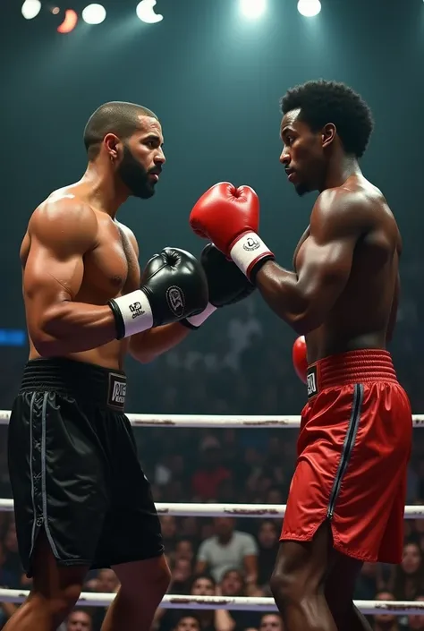 Drake ( Singer) boxing against Kendrick Lamar ( Singer)