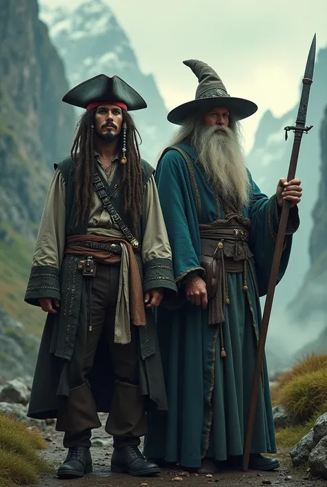 Lord of the Rings, Captain Jack Sparrow and Gandolf 