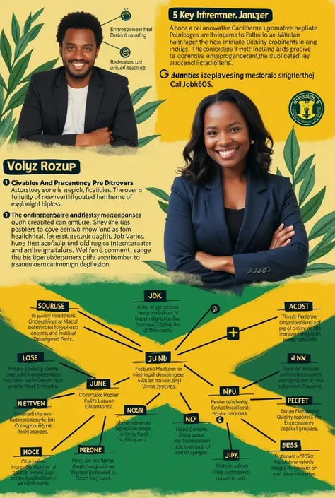 
Identify an entrepreneur in Jamaica who has made a *major contribution* to nation building by setting up an enterprise. Find out more about this person by talking to members of the community and researching the individual. Then, create a *5 by 7 inch* pos...