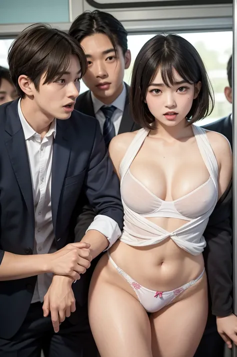 Horny male students hunt for neat and beautiful female students ,  female students who are suddenly taken off their school uniforms by male students , Female students who are being watched all at once by the public and viewers and screaming ,  Female stude...