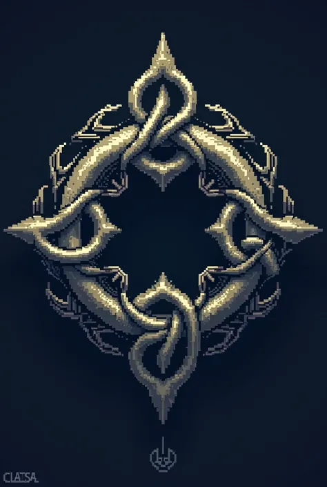 I want the logo of the Elden Ring game in 8-bit
