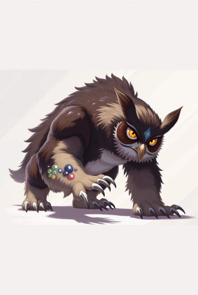 owlbear, colorful 