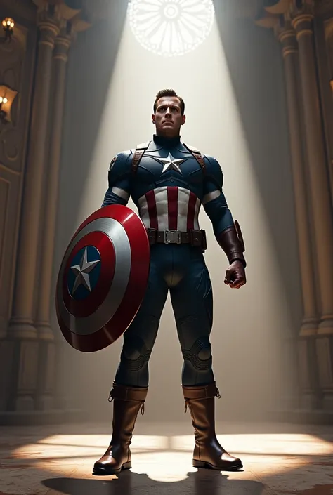 Captain America banner with lighting for the walls
