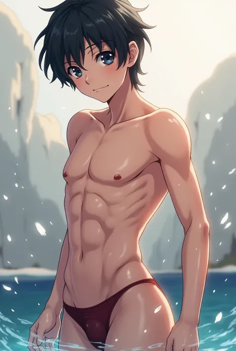  Do one with anime features he has short black hair, Are you just wearing wet panties