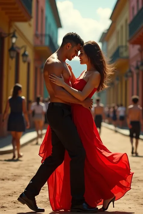  A video based on a Latin rumba in Venezuela ,  where the protagonists are 2 young people who like to dance, Bailando Pegaditos ,  where you can see the magic of love ,  the romantic and the sensuality .