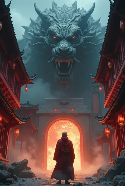  This picture shows a fantastical and exciting scene, with many interesting details. :

dragon: dragonในภาพดูมีพลังและน่าเกรงขาม อยู่เหนืออาคาร มีการออกแบบที่ละเมียดละไม สื่อถึงความยิ่งใหญ่และอิทธิพล

อาคาร: . The buildings in the picture have traditional ...