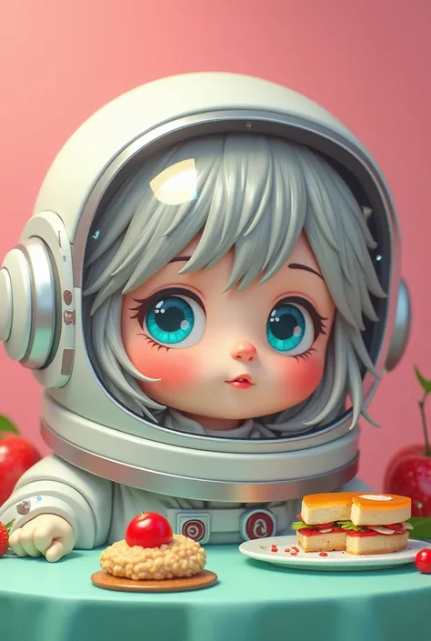  Close-up of an improved masterpiece :1.5)0.9], (Space and astronauts:1.2) ( Messy silver hair:1.1) (heterochromia:  xanthochromia and blue eyes :1.2) (Space helmet:1.0) ( Colored stars in the eyes:1.0) (A radiant glow:1.1) (Thick lips:0.9) help me with an...