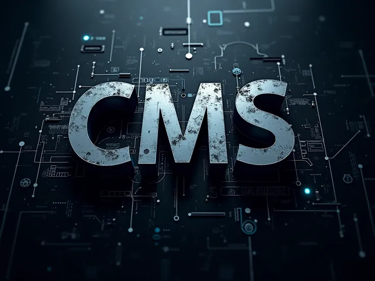 make a banner images for my website with text "CMS" only theme is security