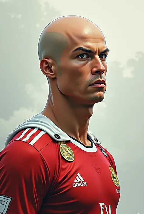 Cristiano Ronaldos merger with the Real Madrid jersey and One Punch Man, One Punch Mans head