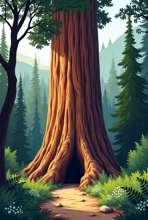 I wanted to draw the general Sherman tree in sequoia national park very very simple and easy to sketch and paint