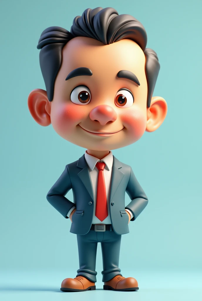 3d cartoon figure of the character gustavo petro