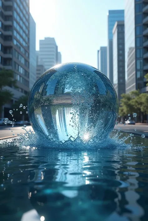 dynamic separation of a water round in the city