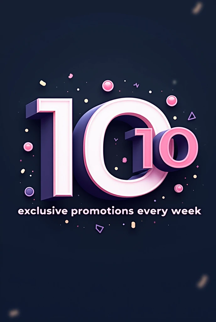  I want an exclusive and well-designed logo using the following phrase " promo 10 /10, exclusive promotions every week"