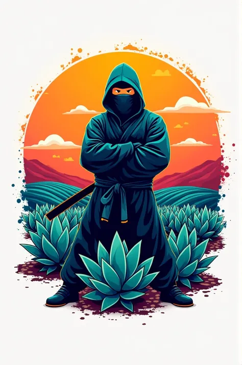  Create a marketing consulting logo ,  aimed at tequileras in Los Altos de Jalisco, with the name of Ninja Digital , striking, colorful 