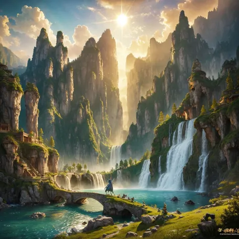 (Best quality,8K,A high resolution,tmasterpiece:1.2),ultra - detailed,(actual,realistically,realisticlying:1.37),Ancient beasts from hell，Chinese mythology，Mountain and Sea Sutra，the mountains and the sea,Ancient legends,mythological creatures,Sparkling go...