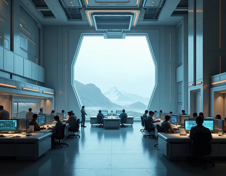 Base Command Center set background without people