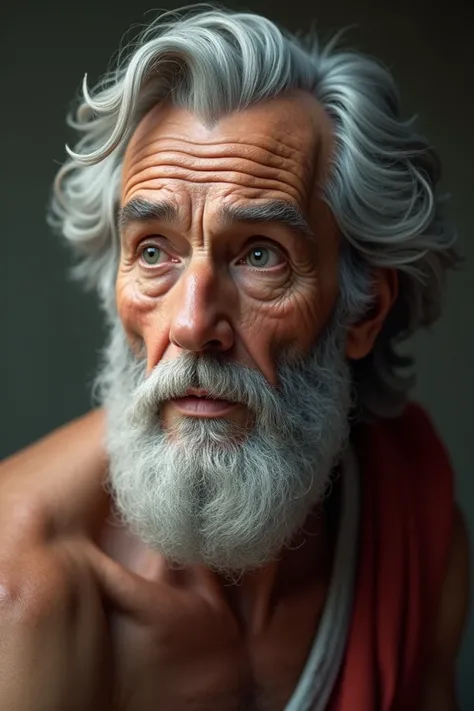 SOCRATES PHILOSOPHER , looking ahead , Hyper realistic 8K art style image
