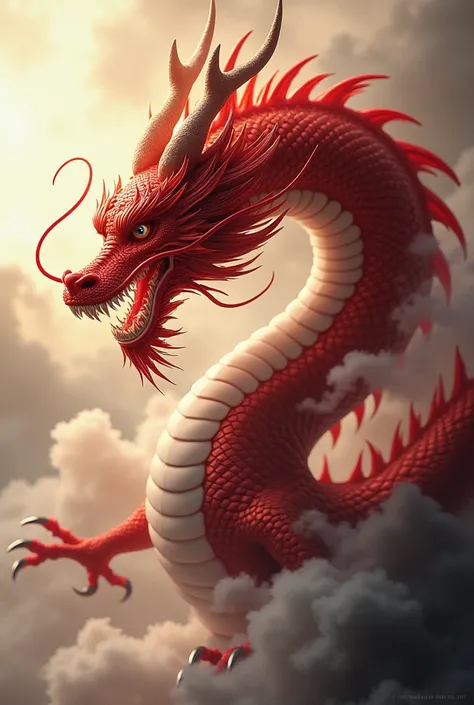 Chinese red dragon 