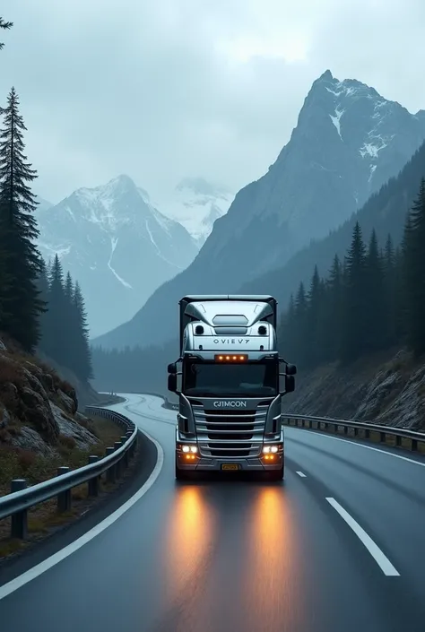 an AI that is driving a truck 