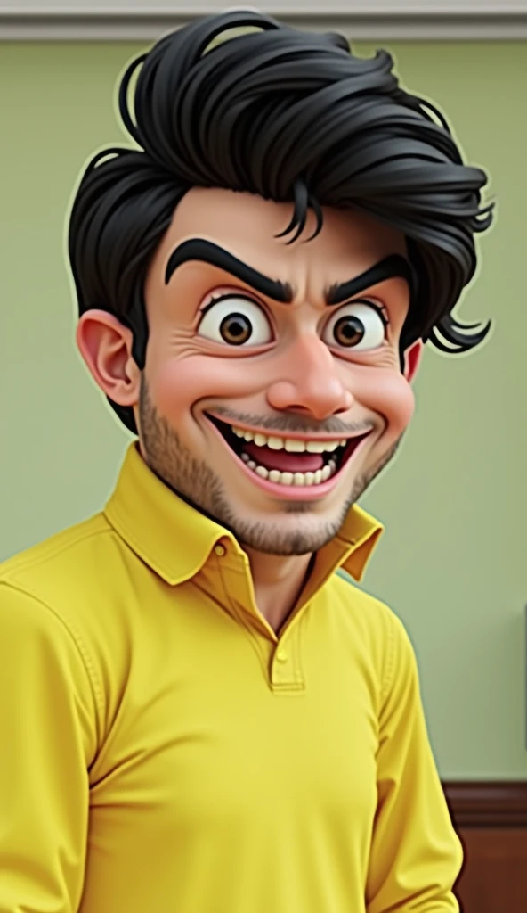 Create a picture like this in 3d caricature style.