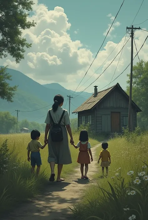  They said ,  that many years ago a . father,  mother and three ren . They led a quiet ,  a secluded life ,  family lived in this house and none of the villagers really talked to them. 