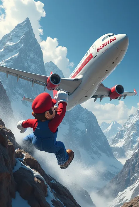 Mario Throws Indonesian Garuda Plane Into Mountain