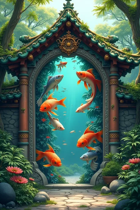 Gate with fish, 