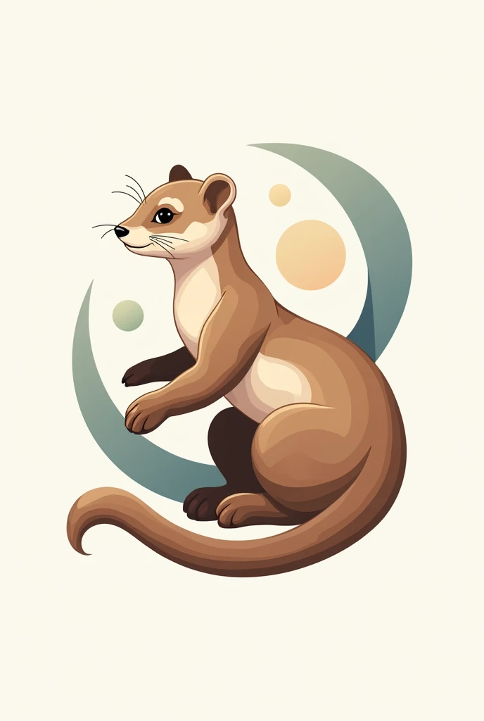 Create a brand new logo with a ferret inside of the logo