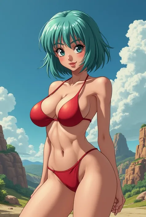 Bulma Dragon Ball Z showing her naked tits