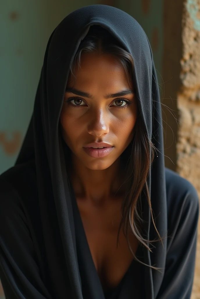 ( masterpiece ), 22 years old Muslim bady Best quality , expressive eyes , perfect face , hot, sweating, sweaty , tanned skin, very tense , , Teeth grinding , , barefoot, big butt, , athlique , tan lines , marked 