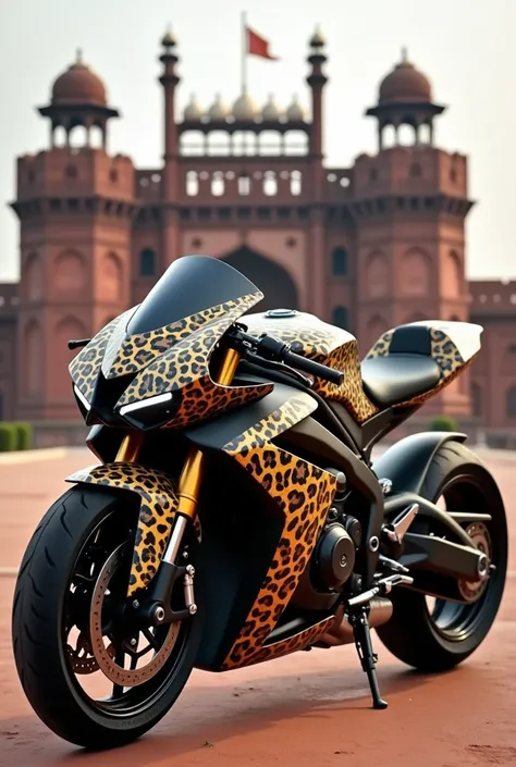 Apache bike 🏍 plus  leopard hybrid modified on road  front of red fort