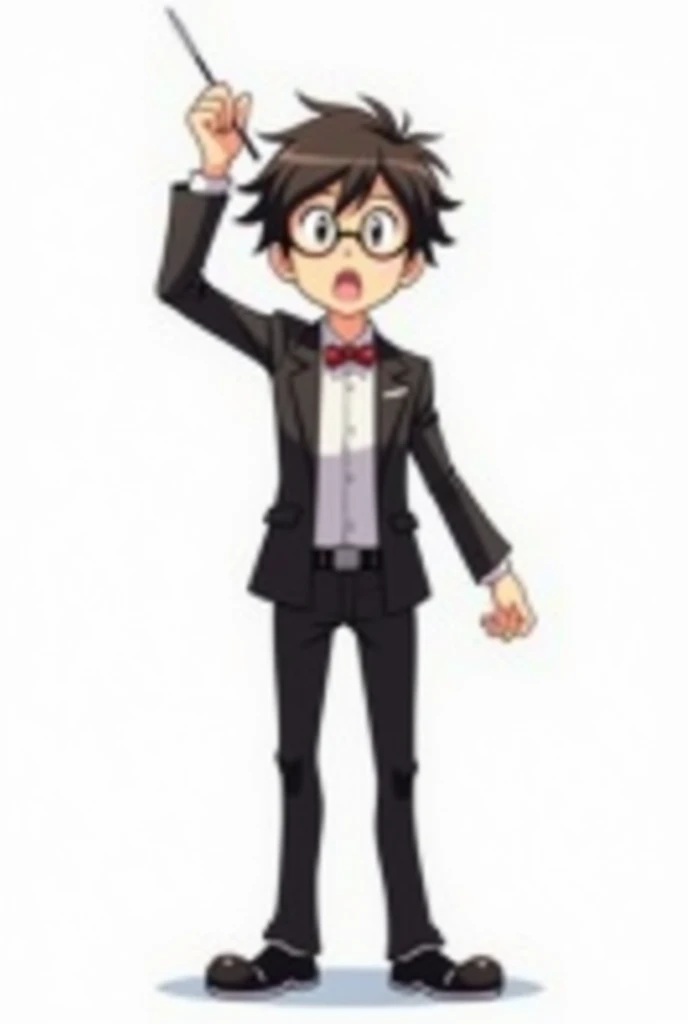 conductors
anime style
Im wearing glasses
background white
uncle