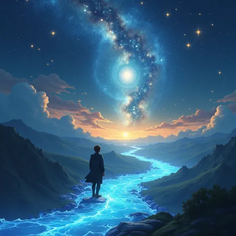 The River of Stars carries Sam through a cosmic journey, transforming him as he experiences the lives and dreams of countless souls. He arrives at the Nexus of Dreams, a realm of pure potential, where he meets the Keeper of the Stars. The Keeper reveals th...