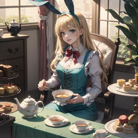  Alice in Wonderland　Tea Party　Rabbit