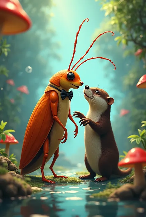 cockroach and otter ka image