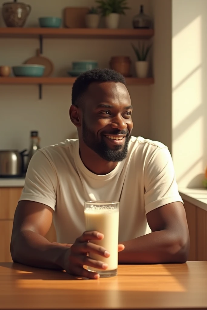 Make a black man drink milk