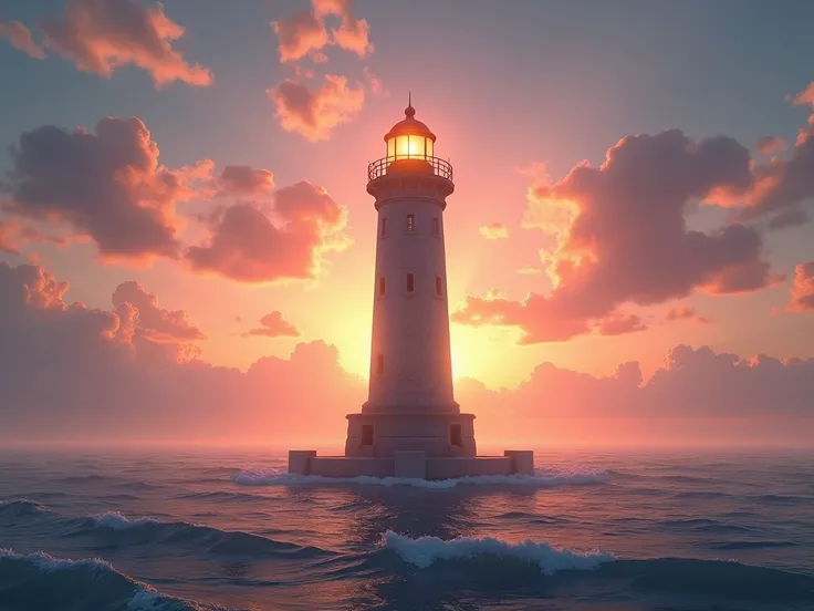 lighthouse beautiful sea space sunset beautiful sky serenity goisont line