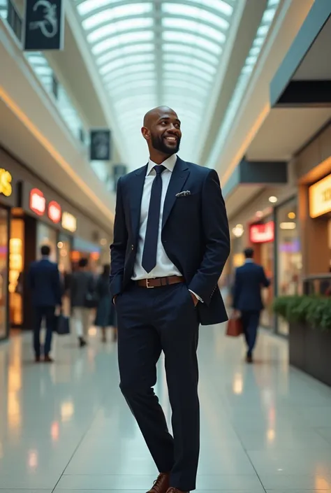 Un homme noir dans un shopping 